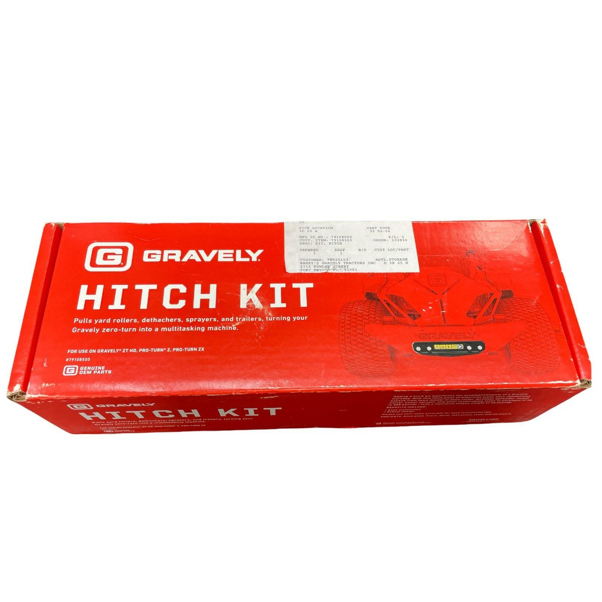 hope OEM Gravely Lawn Mower Hitch Kit 79108500 READ LISTING FOR