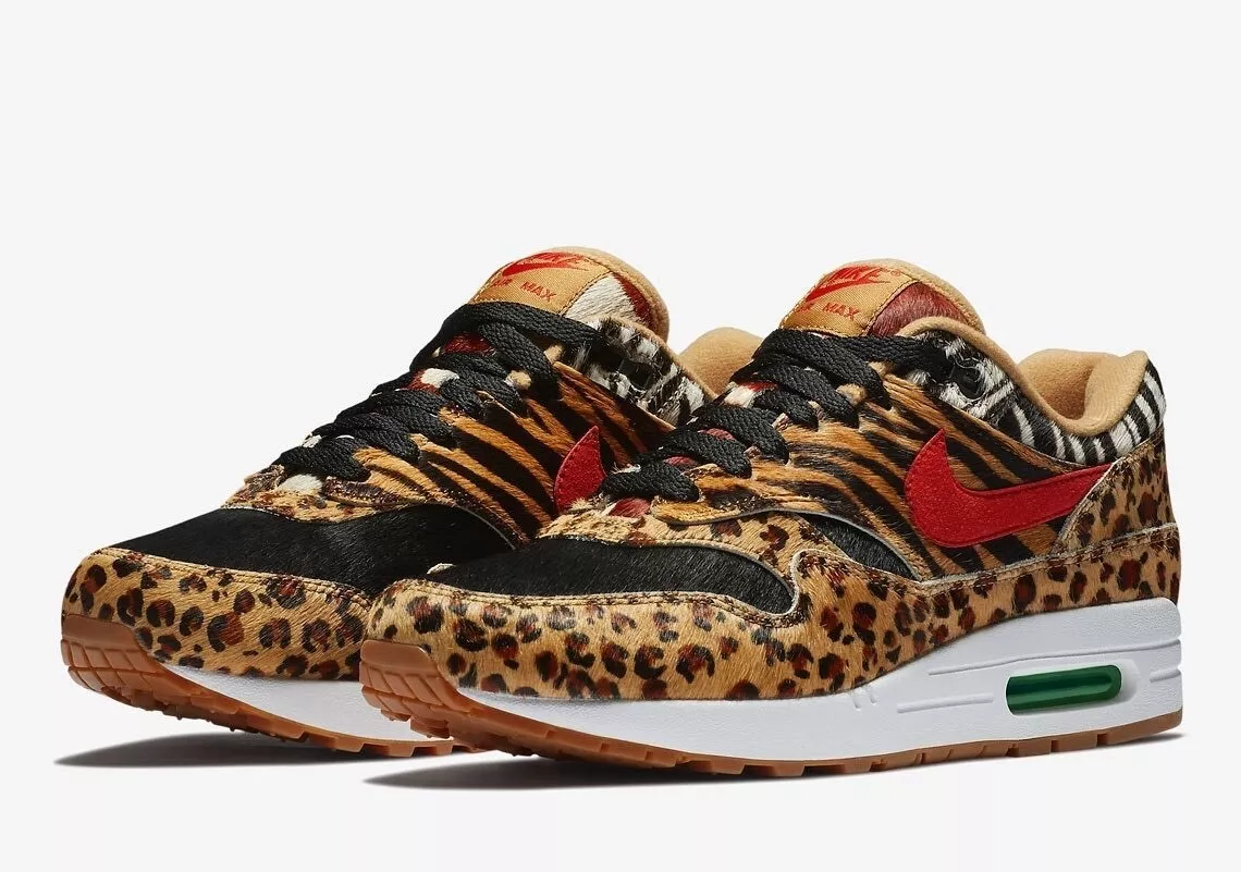 Brand New Nike Air Max 1 x Atmos Animal Pack 2.0 DLX Size 9.5 2018