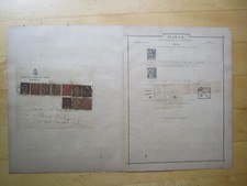 Lot Gabun (auf Brief Hamburg-Amerika Linie) aus Universal Album von 1891