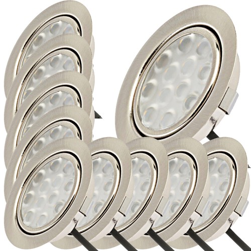 Superflache LED Möbel Einbauleuchten Lina 12V - 3W - Zuleitung 1.8m - ohne Trafo - Bild 19 von 19