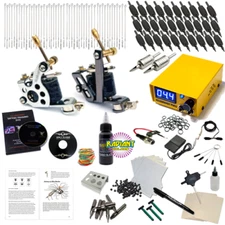 Complete Tattoo Kit HILDBRANDT TRAINER Tattoo machine GUN guns machines INK