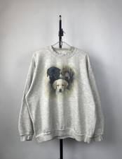 Vintage 1995 Labrador Retriever Dogs Graphic rare Sweatshirt Men s M Size