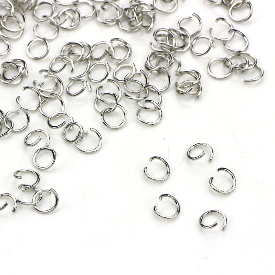200 Pcs DIY Accessories Jewelry Making Findings Rings Small Key Chain