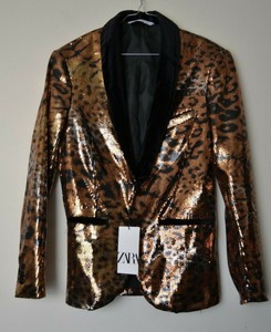 zara sequin blazer