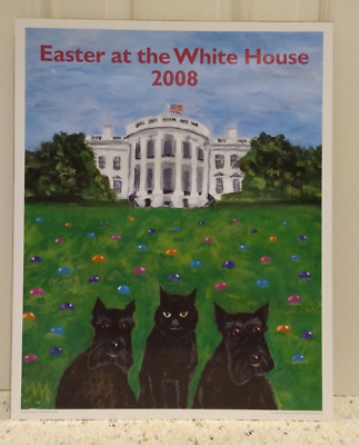 White House 2008 Easter Egg Roll Poster 20'' x 16'' - Artist Michael McWillie