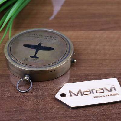 Spitfire Kompass mit Hochflug Gedicht Geschenk Ornament Reproduktion
