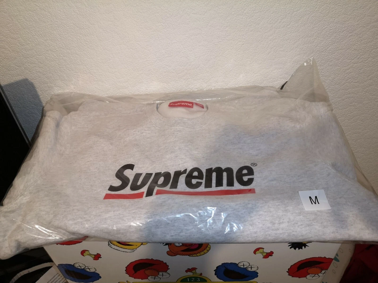 Sweat à capuche Supreme Underline   Gris   Medium
