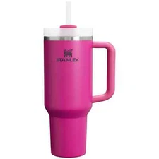 Stanley Tumbler 40 oz Flowstate Quencher H2.0 Barbie Fushsia Hot Pink Barbie NEW