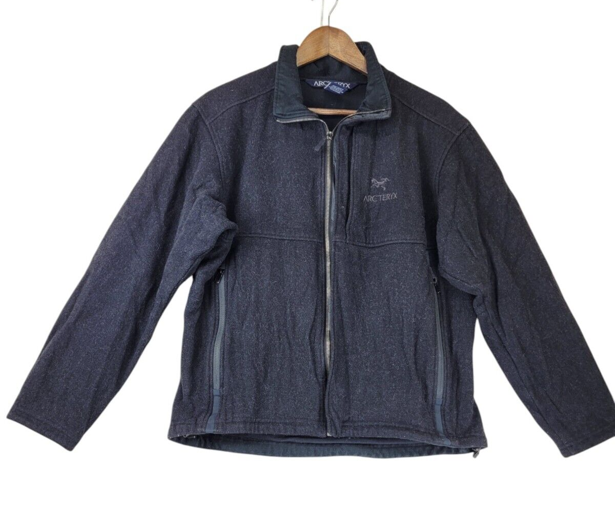 ARC'TERYX Arc’teryx Diplomat Giacca Uomo Grigio Medio Misto Lana Cashmere Zip Outdoor