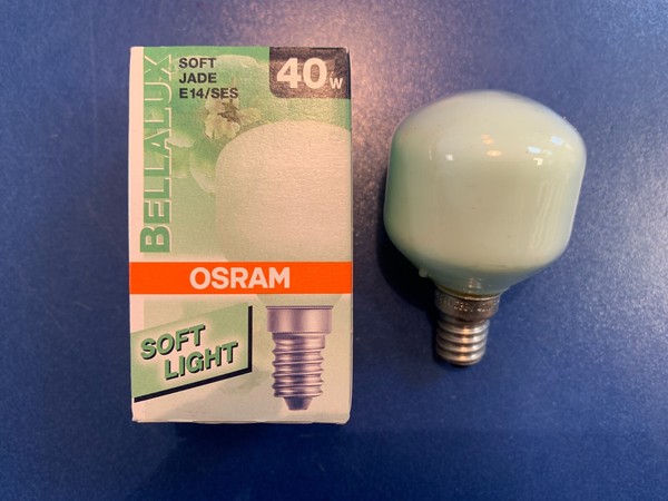 Osram Bellalux Soft Light Tropfen Jade T45 230V E27 40W Lampe Birne GlüHlampe-image