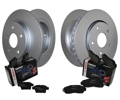 Front & Rear Brake Kit Disc Rotors Bosch Ceramic Pads For Chrysler Dodge Ram VW