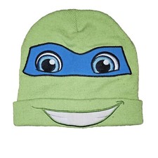 Teenage Mutant Ninja Turtles Leonardo Beanie Mask Winter Knit Hat Adult TMNT