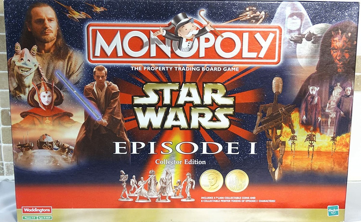 【限定】MONOPOLY  〜STAR WARS  EPISODE Ⅰ 〜 Amazon.com: Hasbro Monopoly Star Wars Episode I Board Game