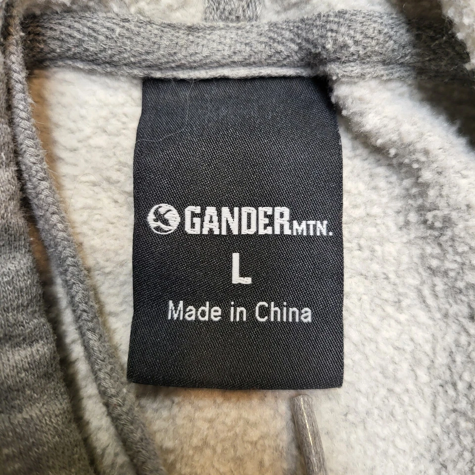 Cabelas Hoodie Womens L Gray Pullover Graphic Sweatshirt Long Sleeve - Image 4 of 4