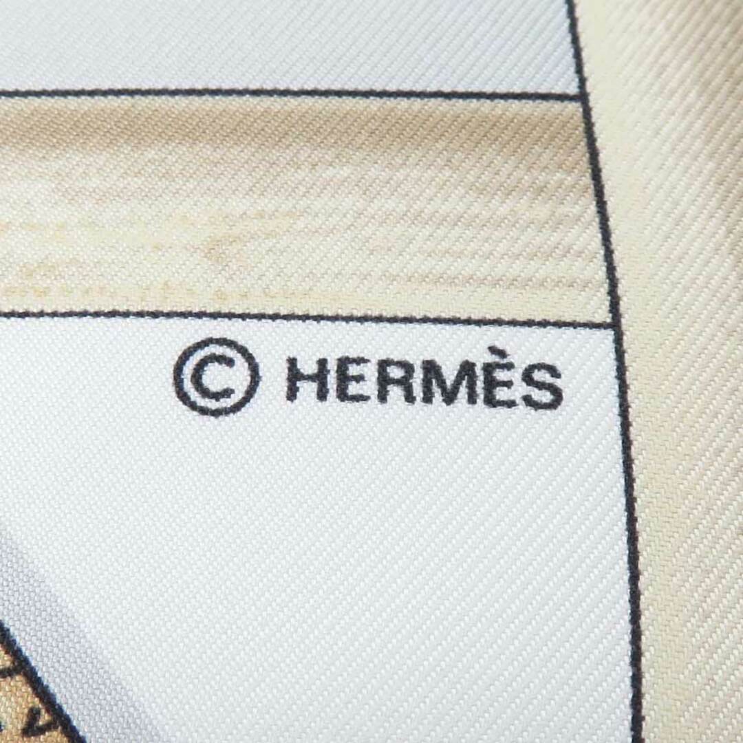 HERMES Carre 90 Multicolor CANNES & POMMEAUX Silk 100% from