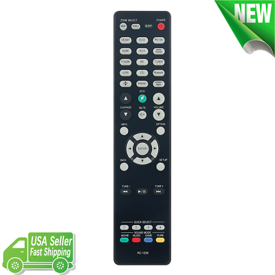 New RC-1239 Replaced Remote Control for Denon AV Receiver AVR