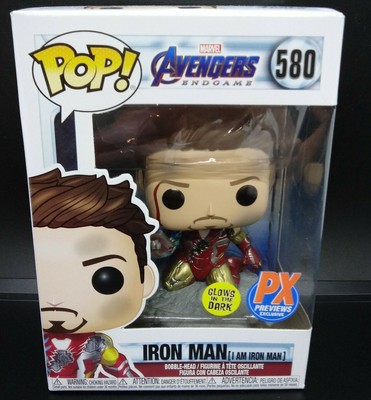 Action Figures Tv Movie Video Game Action Figures Funko Pop I Am Iron Man Glow Gitd Limited Exclusive Marvel Avengers Endgame 580