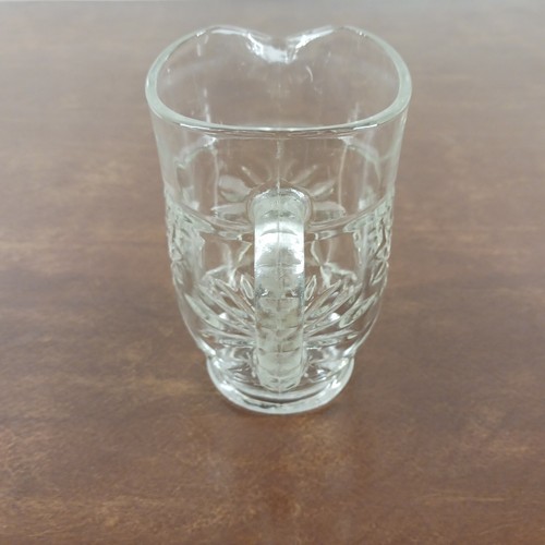 Jarra de vidrio Anchor Hocking Star of David cristalería vintage ~ 5,5" H x 3,5" W - Imagen 2 de 9