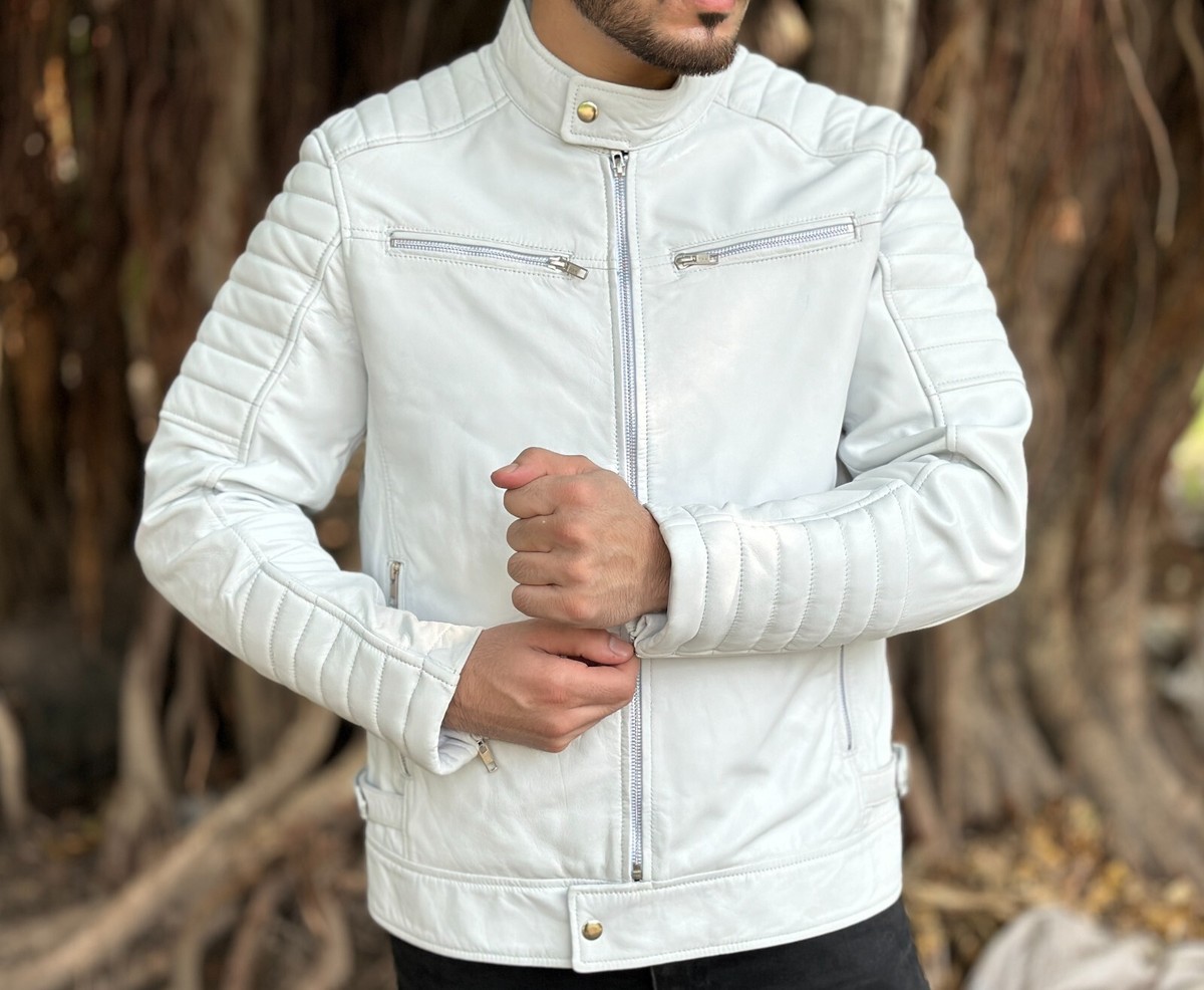 【新品】LUSTER FAKE LEATHER JACKET Peter Quilted Faux-Leather Jacket | GUESS Factory