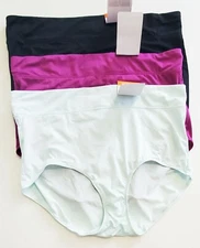 3 Warner's No Pinching No Problems Brief Panty Multi 5738 Sz 9/2XL - NWT
