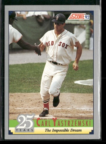 1992 Score Carl Yastrzemski BONUS THREE CARD SET (B15-B17) - Boston Red Sox - Picture 2 of 6