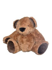 Vintage Retired Handmade Jointed Teddy Plush From The Basic Brown Bear Factory