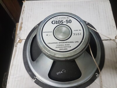80's CELESTION G 10 S - 50 SPEAKER 10 '' - made in U.K.