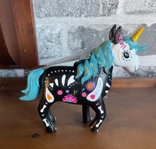 NEW Dia De los Muertos Unicorn Statue 