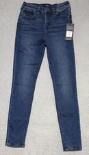 NEW True Religion Halle High Rise Super Skinny Flap Jeans Size 26 x 27 Dark Wash