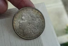 1889 Peace Miss Liberty Silver Dollar $1 Coin with Toning