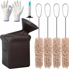 Angled Tire Lube Bucket Kitincludes 4 Lubricant Brushesdesigned Black