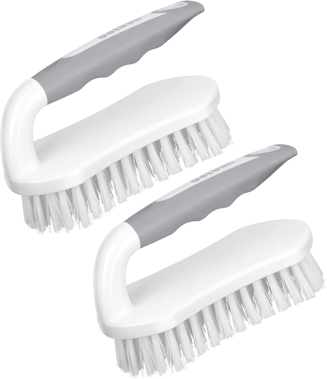SetSail Heavy-Duty Scrub Brush 2 Pack Stiff Bristles for Shower Bathroom Kitchen