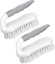 SetSail Heavy-Duty Scrub Brush 2 Pack Stiff Bristles for Shower Bathroom Kitchen