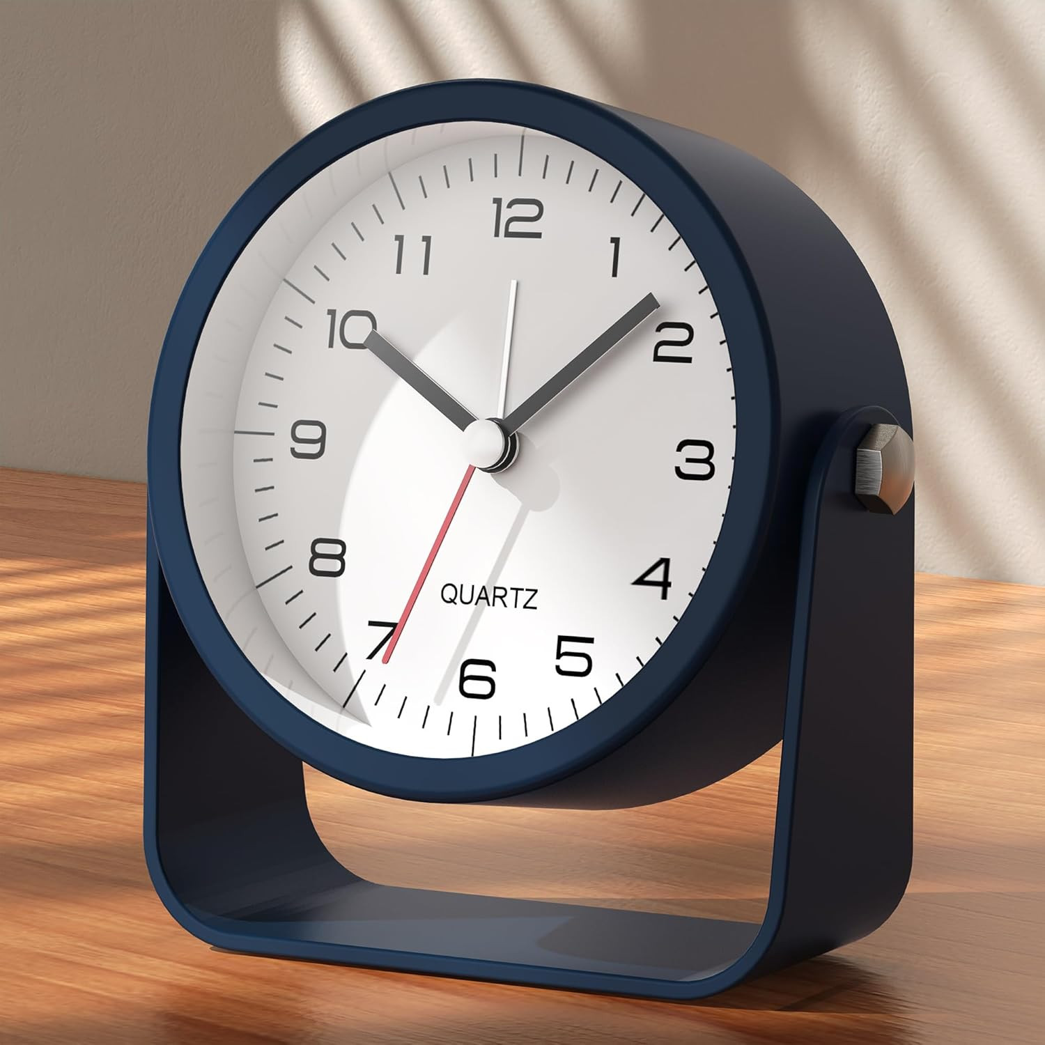 &reg; 3.5 Inch Small Analog Alarm Clocks,Battery Operated Desk Clock,Cute Table Cloc