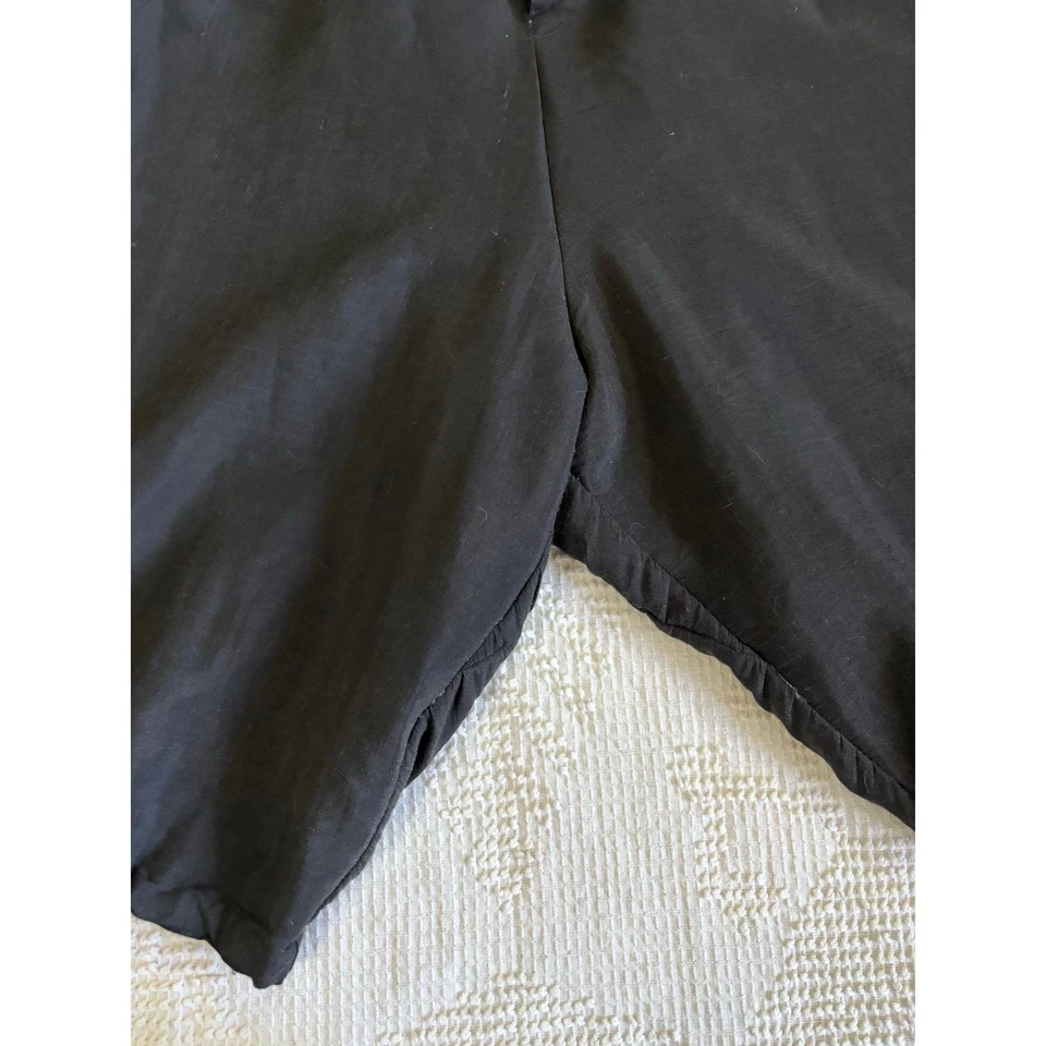 Macacão de ginástica antigo eduardiano da década de 1910 preto algodão e lã COMO ESTÁ - Imagem 3 de 4