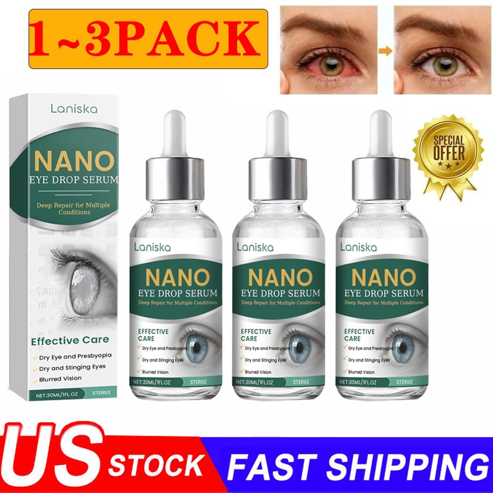 Nano Eye Drops Serum, Clear Eye Drops for Eyes Strain Red Eyes | eBay