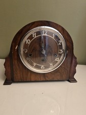 Antique Art Deco Westminster Chime Mantel Clock For Spares Or Repairs 