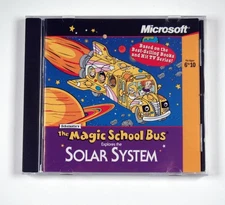 Vintage Microsoft Magic School Bus Explores Solar System PC CD-ROM Ages 6-10