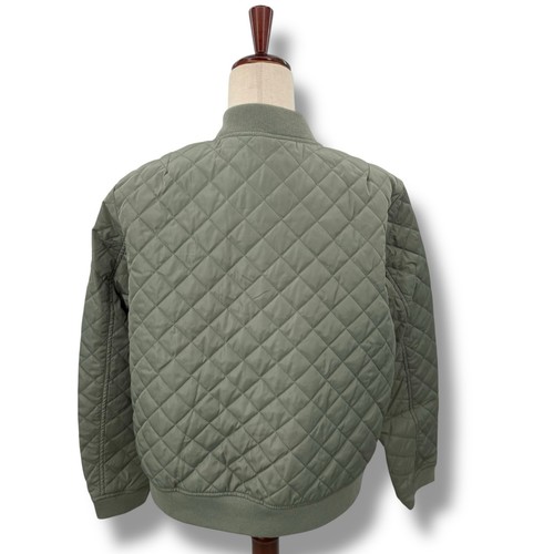 NEW Levi's Sage Green Quilted Jacket XS Full Zip Bomber Academia Olive Coat NWT - Picture 6 of 10