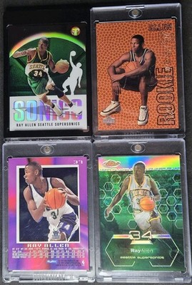 Ray Allen RC Rookie Lot of 6 Topps Refrractor EX-2000 Pristine Bombardiers #ed