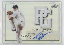 2021 Leaf Perfect Game National Showcase Metal 12/25 Turner Spoljaric Auto 0b2