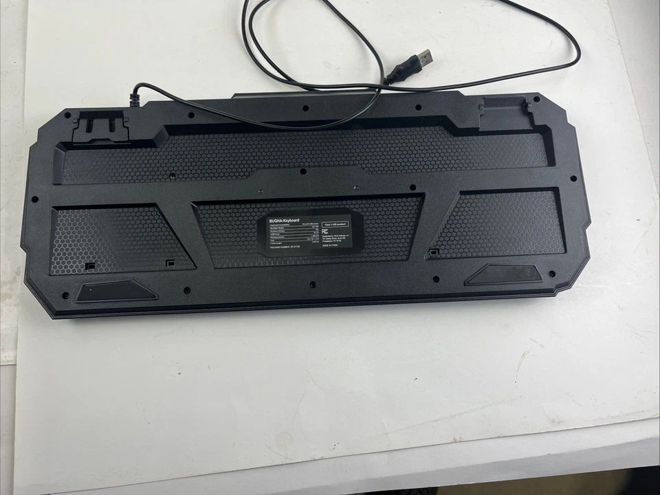 Bugha Backlit RGB LED Gaming Keyboard with Function Keys for PC U B - Image 3 of 4