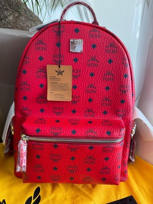 MCM Rucksack Stark Medium Rot