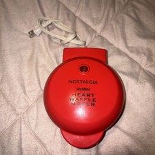 Nostalgia Mini Waffle Makers - Heart And Snow...