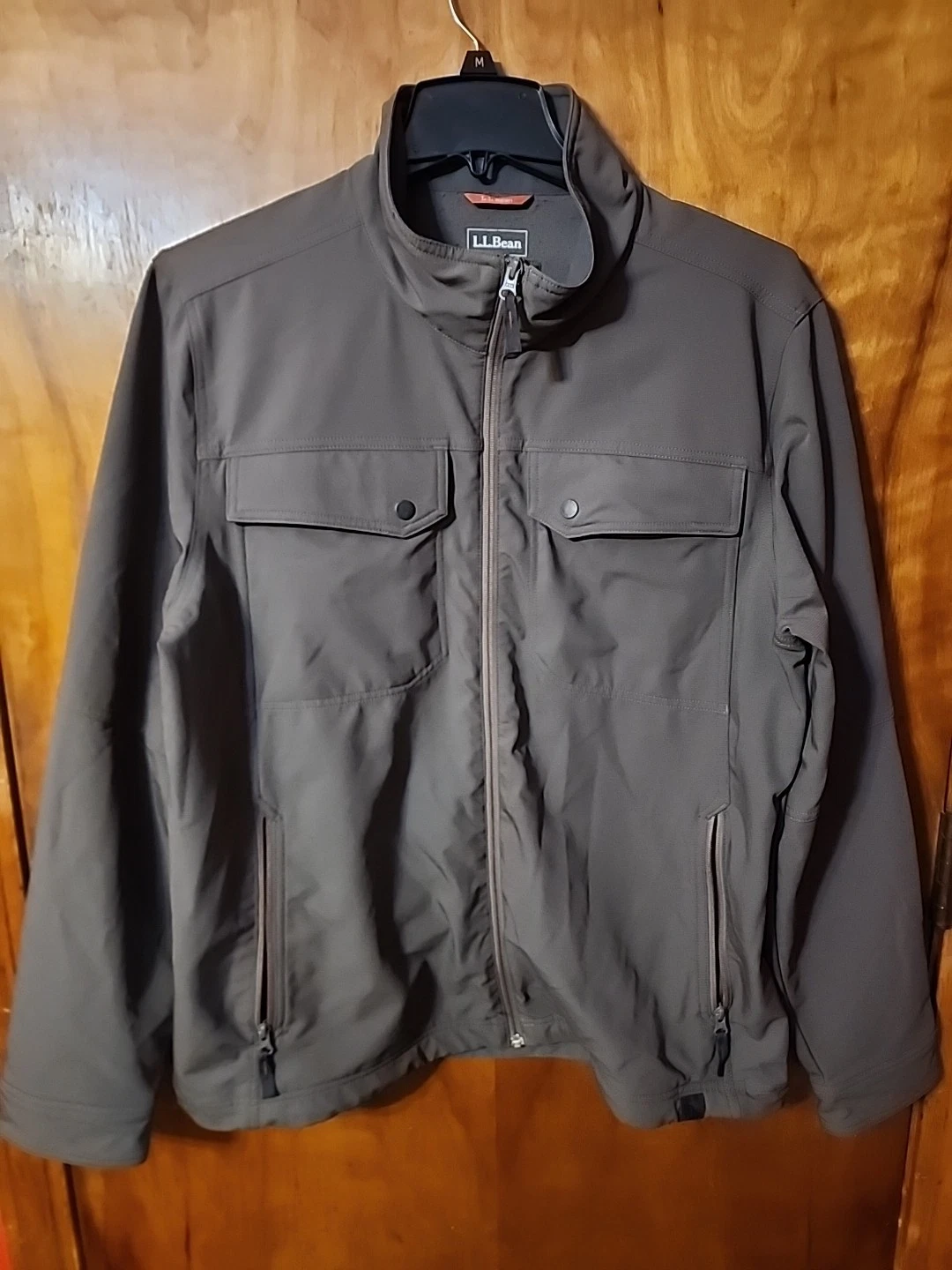 LL Bean Windbreaker Size XL Grey Lightweight Full Zip PreOwned Good