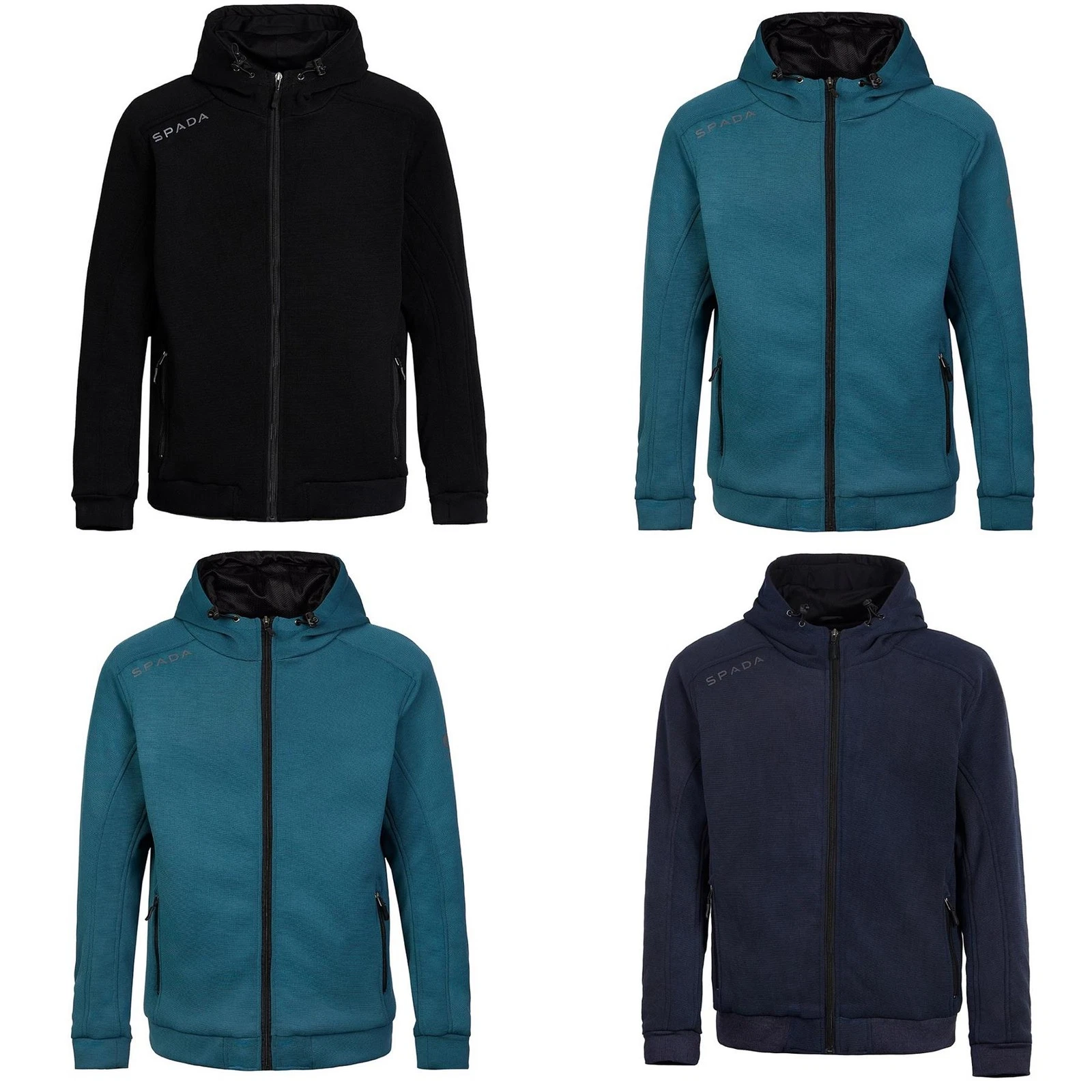 Spada Blade Zip Mens Motorcycle Hoodie Armoured Casual Motorbike Scooter Jacket