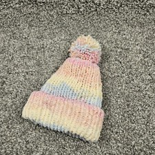 Handmade Beanie Toboggan Toque Premie/Newborn XS Pastel Super Soft Bin3-1109