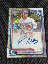 2024 Bowman Prospect Autographs Elias Medina #CPA-EME Speckle Refractor /299