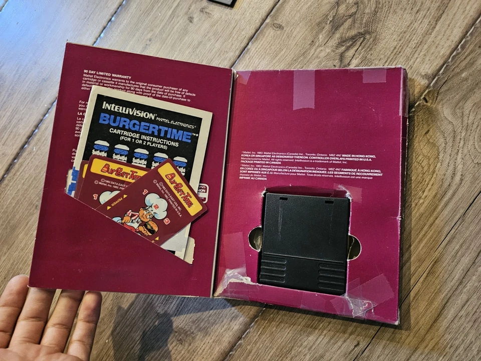 BurgerTime (Intellivision, 1983) COMPLETE CIB - Image 2 of 4