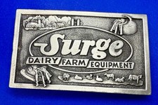 Surge Dairy Farm Equipment Jimm Watson 1976 Bergamot Vintage Belt Buckle